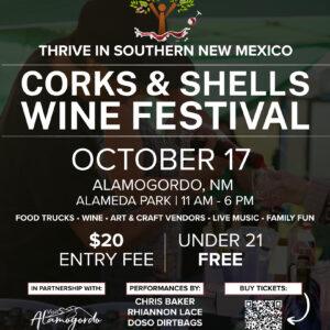 Corks and Shells Wine Festival flyer